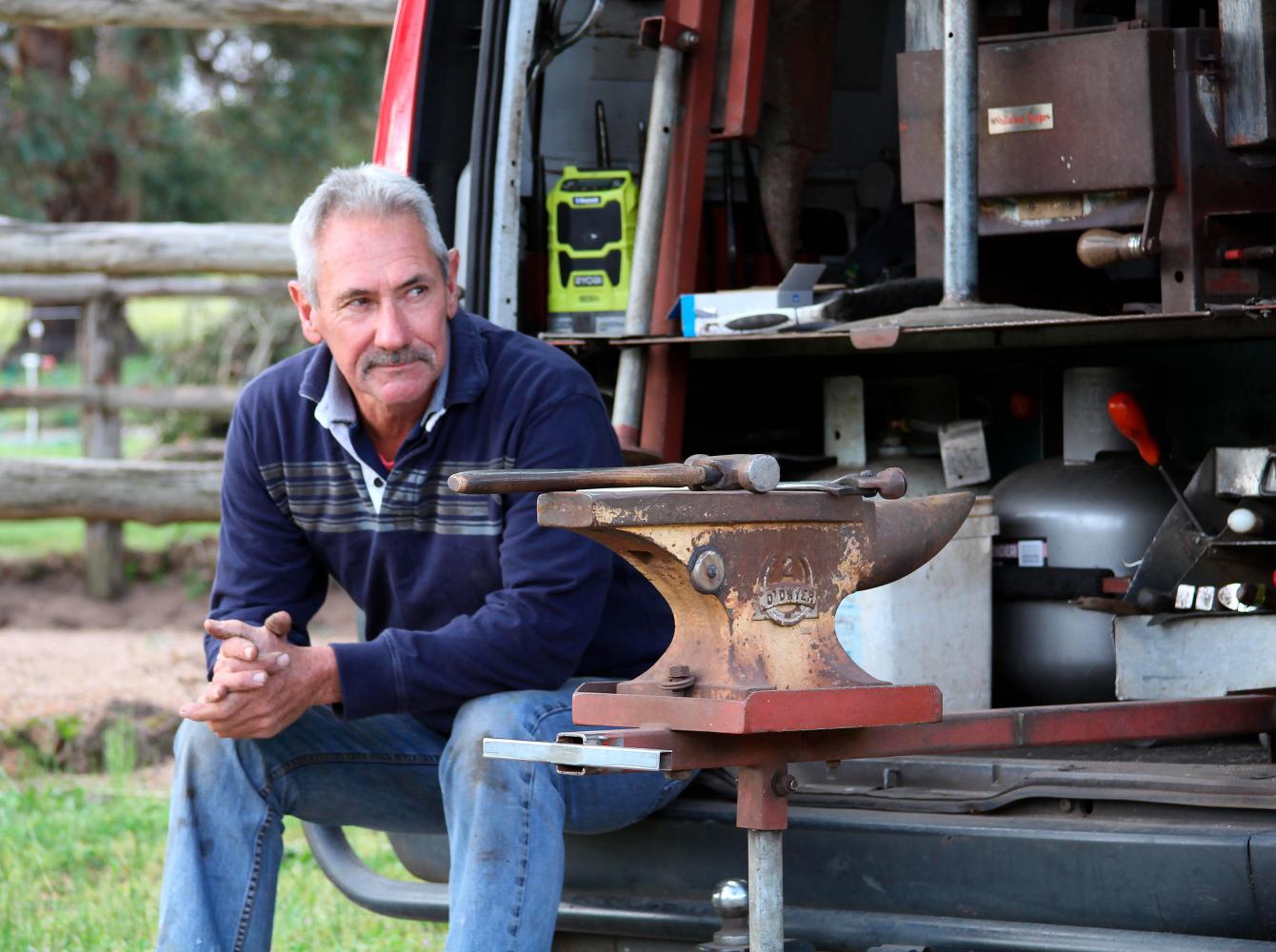 The Australian farrier Phillip Smailes