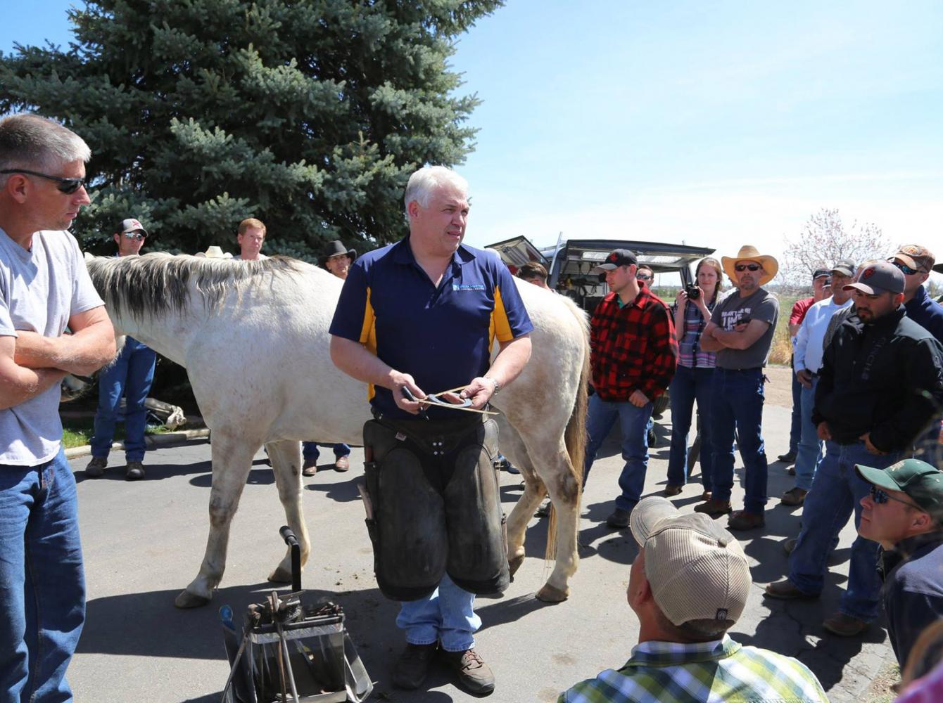 Grant Moon on a clinic for farriers