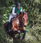 The German rider Ingrid Klimke during a Cross-country